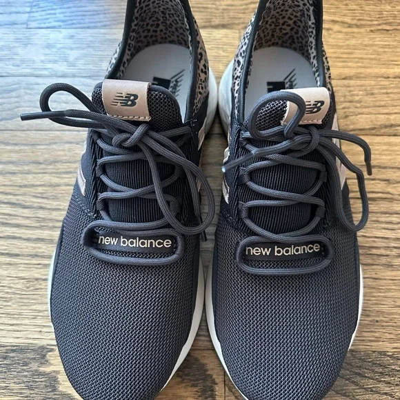 New Balance Women's Black and Brown Fresh Foam Roav Running Sneaker - Picture 3 of 10